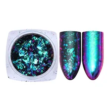 Born pretty, хамелеон, неровные Блестки для ногтей, Звездные фольга, красочные блестки, 3D голографический магический эффект, УФ-гель для ногтей