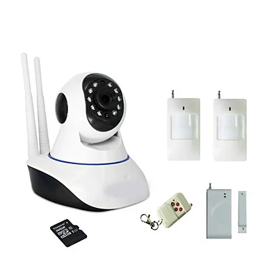 FKH WIFI Burglar Alarm IP Camera Built in 32GB SD Card With 1 Wireless Door Magnetic