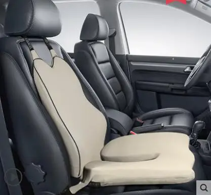 thumbnail image 1 of Juego de cojines de coche de alta calidad con espuma viscoelástica, soporte lumbar para el cuello y la espalda, cojín para asiento de conducción, oficina y hogar, 1 of 5
