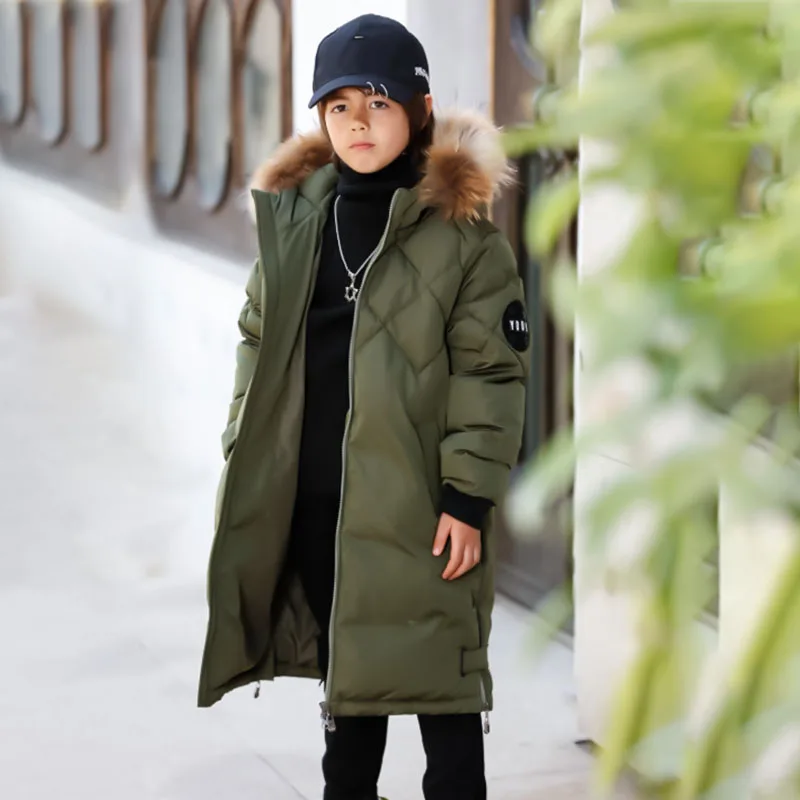 

Bilemi heavy down lightweight warm boys waterproof winter jacket