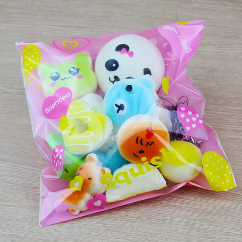 30/20/10 шт Сжимаемый Джамбо медленно поднимающийся Kawaii тост торт хлеб панда