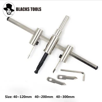 

Carpentry Handwork Hole Opener Core Drill Bit Adjustable Woodworking Circle Hole Cutter DIY Student Wood Aircraft Hand Tool Set