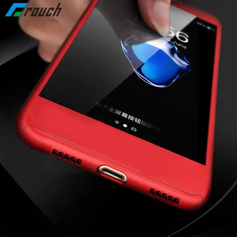 

Crouch 3 In 1 Case for Xiaomi Redmi Note 5 Hard PC Cover 360 Full Protection Shockproof for Redmi 5 Plus 360 Full Cover Case