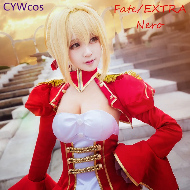 FGO Fate/EXTRA Cosplay красный саблей Artoria Pendragon Nero для косплея косплей костюм красное
