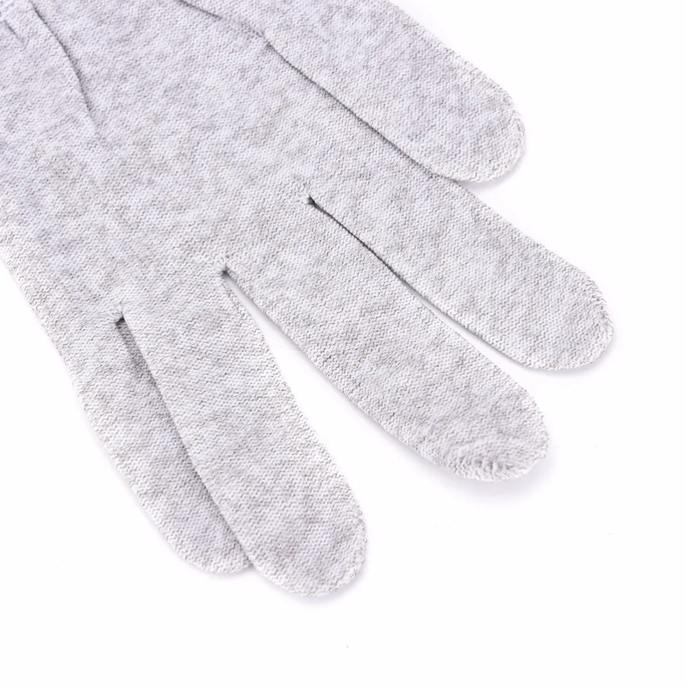 2018 New Arrival 2.5MM Plug Silver Conductive Fiber Massage Electrode Glove TENSEMS Therapy Hand Massager Anti-staticAnti-skid-2