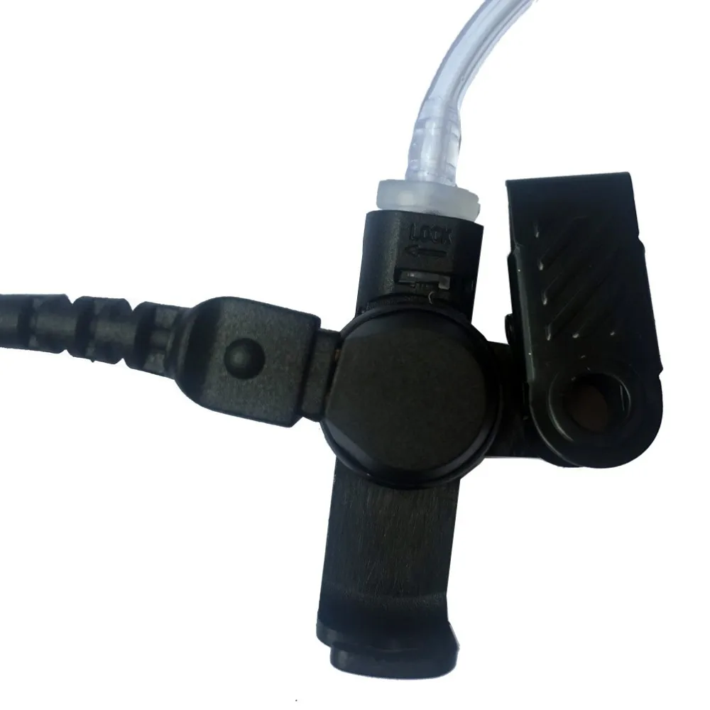 PTT MIC Covert Acoustic Tube Earpiece Headset for Motorola for HT1000 XTS5000 XTS1500 GP900 MTS2000 walkie talkie (5)
