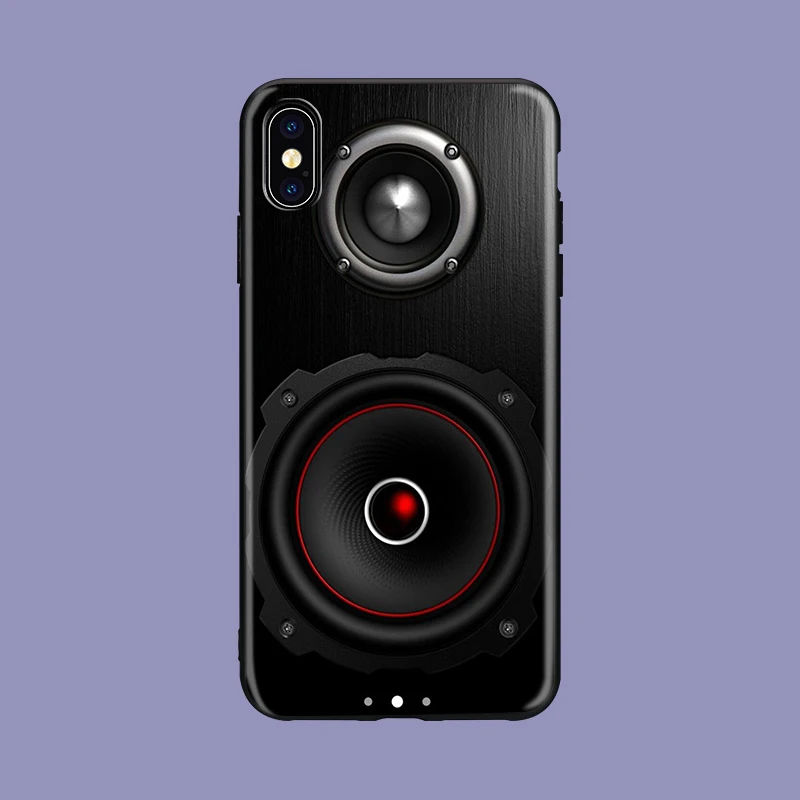 Винтажный клейкий динамик мягкий чехол для телефона из ТПУ чехол для iPhone X XS XR Max 5 5S SE 8 8plus 7 7plus 6s 6s Plus - Цвет: 0278