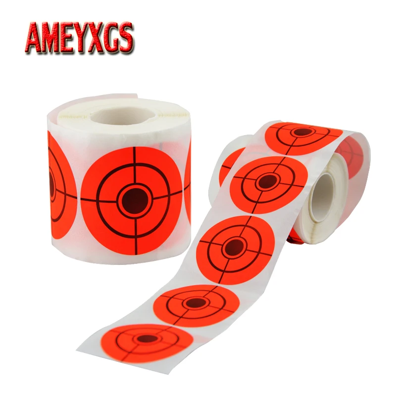 

1 Roll Archery Target Paper Shooting Practice Target Sticker 2inch Self-adhesive Target Paper Bow And Arrow Hunting Accessories