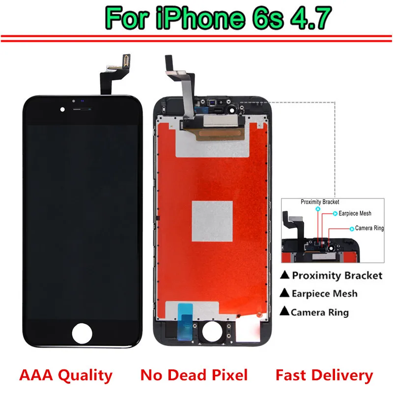 

10PCS Grade AAA Pantalla ecran For iPhone 6S LCD Screen Touch Display Digitizer Assembly Replacement One by One Tested
