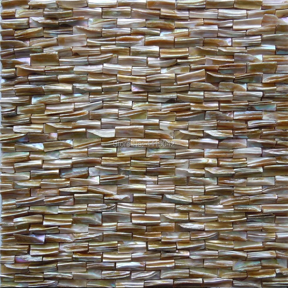 

Seamless irregular freshwater mother of pearl mosaic tile for home decoration wall tile 1 square meter/lot AL065 brick pattern