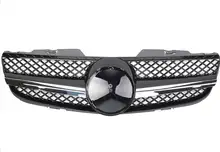 For Mercedes-Benz SL-class R230 2006-2008 with Emblem SL Style Front Racing Grille For Mercedes-Benz SL-class R230 2006-2008 with Emblem SL Style Front Racing Grille