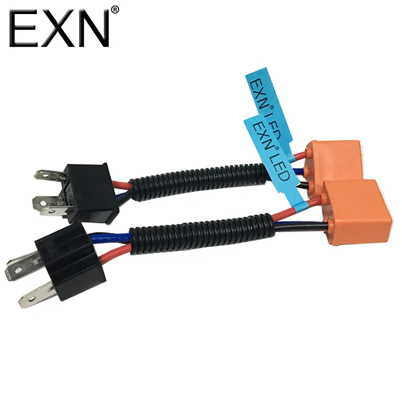 2Pcs H4 Heavy Duty Ceramic Wiring Harness Sockets For Headlights or Fog Lights Wire Harness