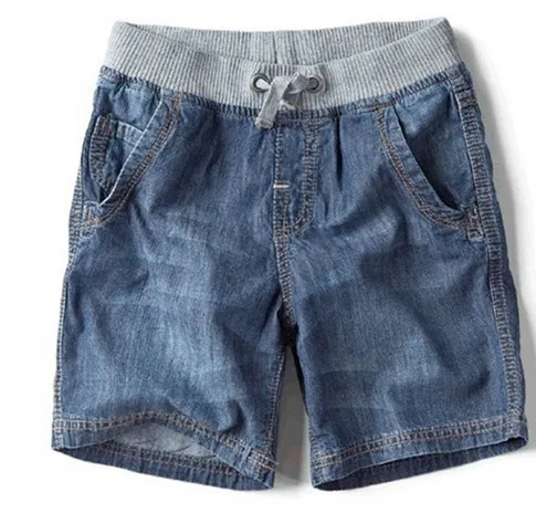 

2014 new children's clothes boy casual denim shorts simple straight pants washed fabrics