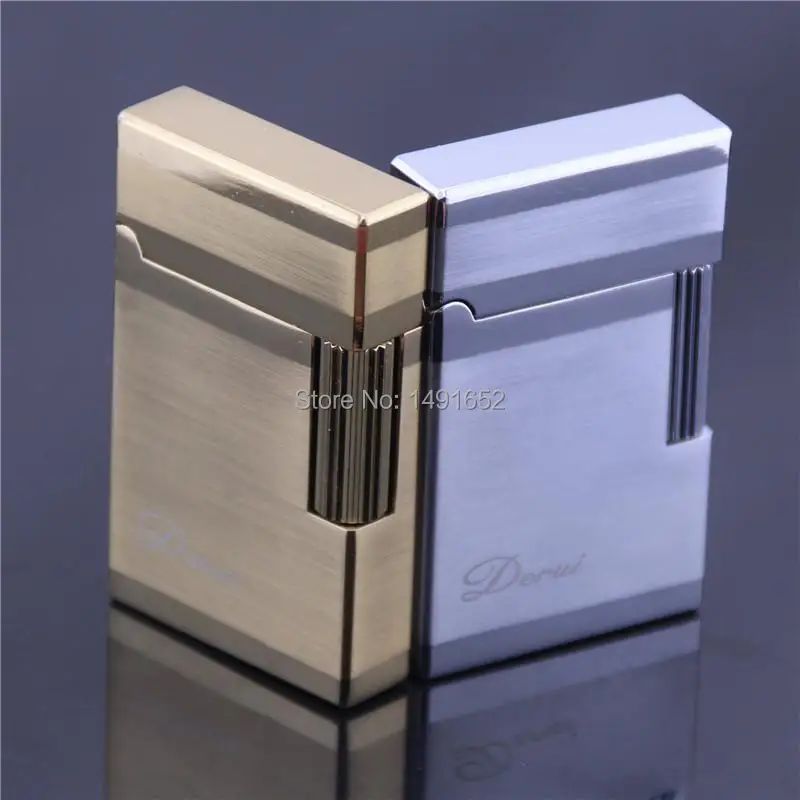 Creative 1004 grade gas lighter side wheel ultra thin fire clear voice