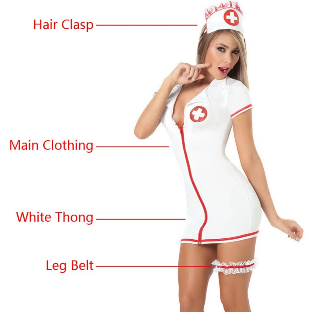 2018 Sexy Nurse Косплэй форма белье Эротические костюмы Эротическое белье Горячие продукты секса ролевая игра Babdydoll платье Сексуальное нижнее