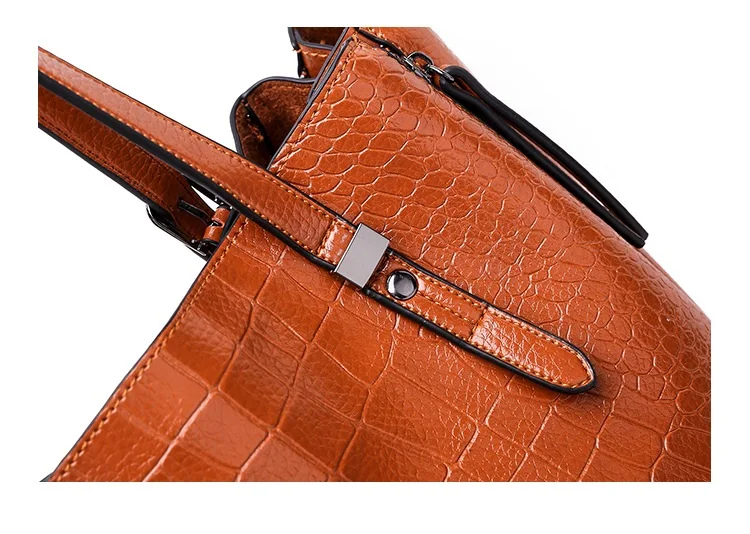 Модные женские сумки с узором, Сумки из натуральной кожи для женщин, женские сумки-мессенджеры, повседневные женские сумки через плечо из крокодиловой кожи N415