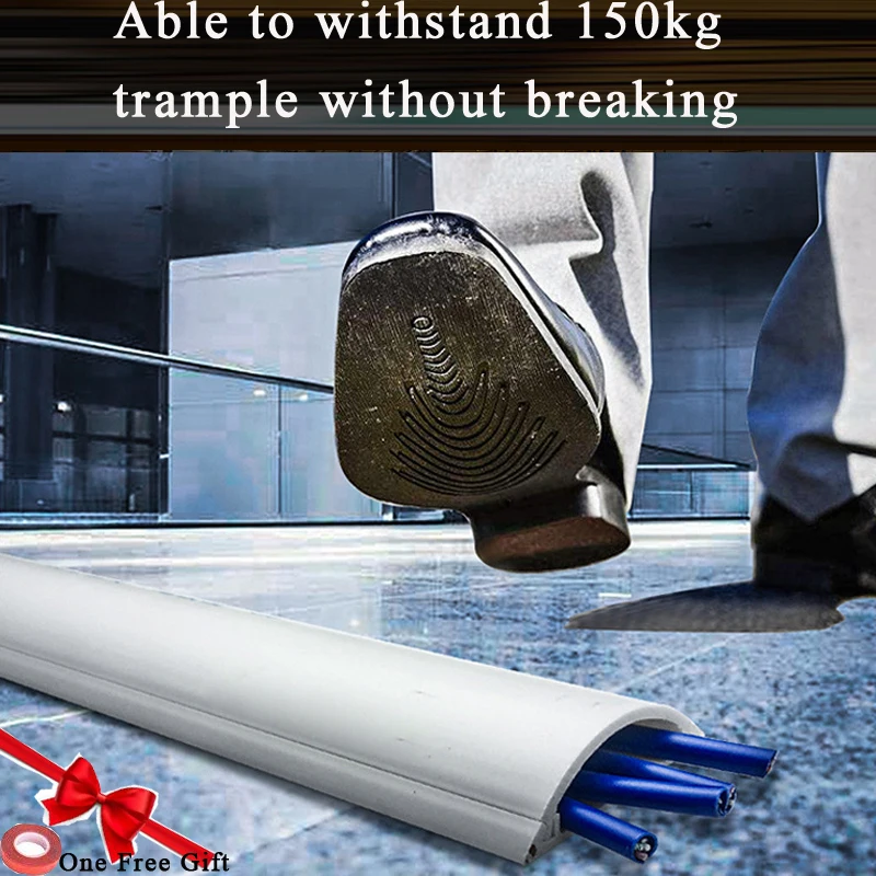 

PVC Cable Shield Cord Cover PVC Floor Cord Protector Cord Duct Cover Wire Managment Wiring Ducts