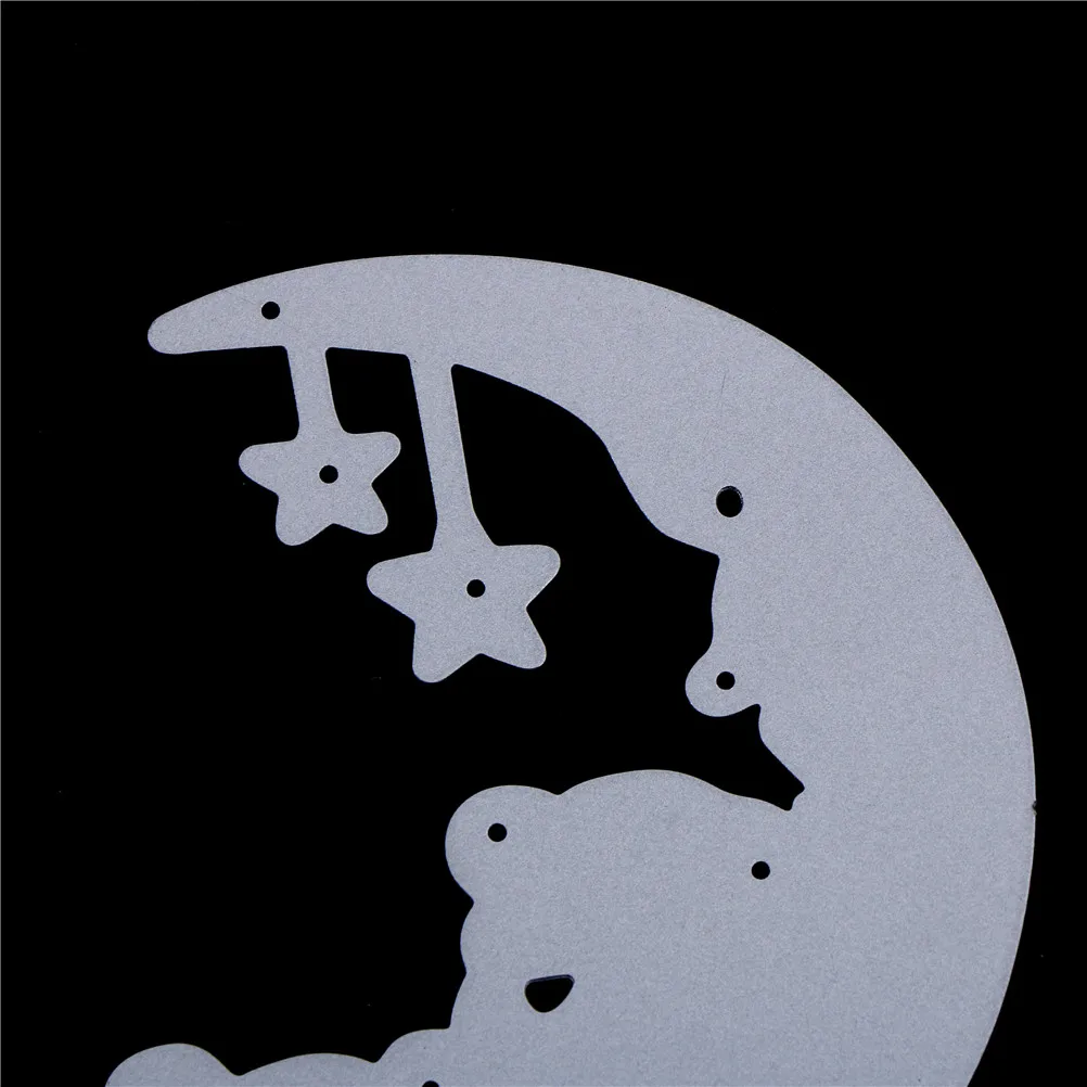 Сладкая Луна ребенок медведь металлические режущие штампы Скрапбукинг DIY альбом трафареты с тиснением высечки шаблон
