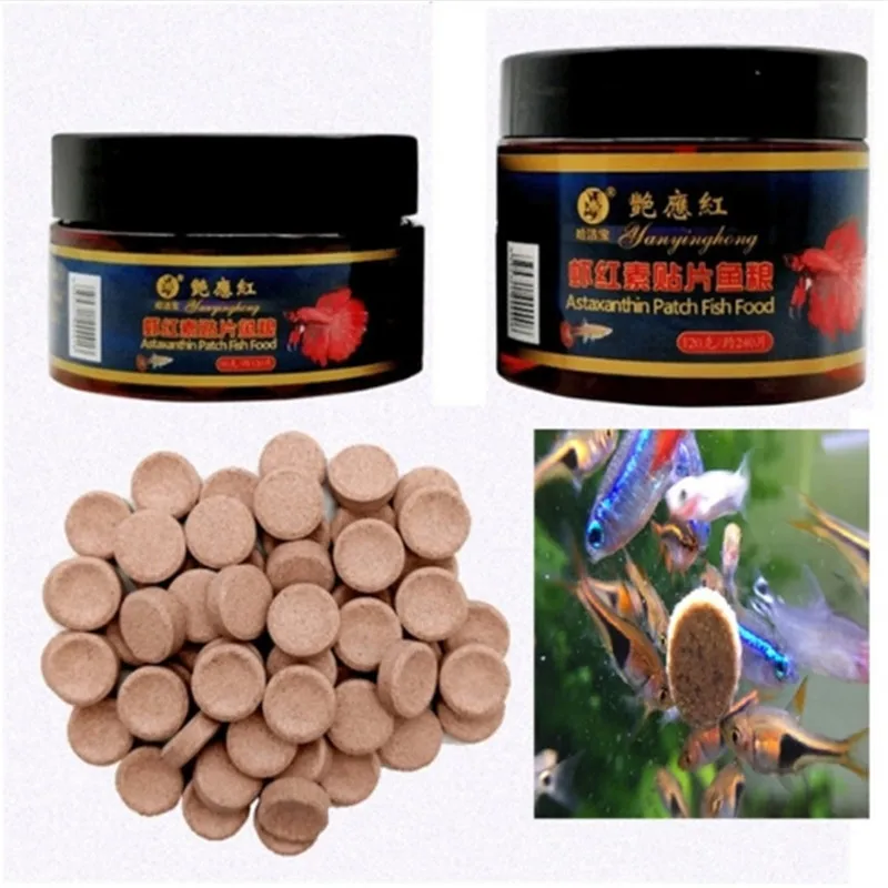 

Kingccpet Best selling Fish Food Tablet Astacin Shrimp Aquarium Feeding Fish Tank Tropical Catfish Pill fish forage 60g/120g