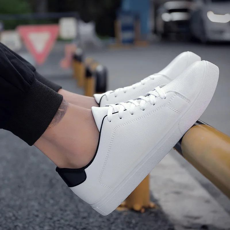 

Hot sale Csual round head white white shoes HZT-01-HZT-14