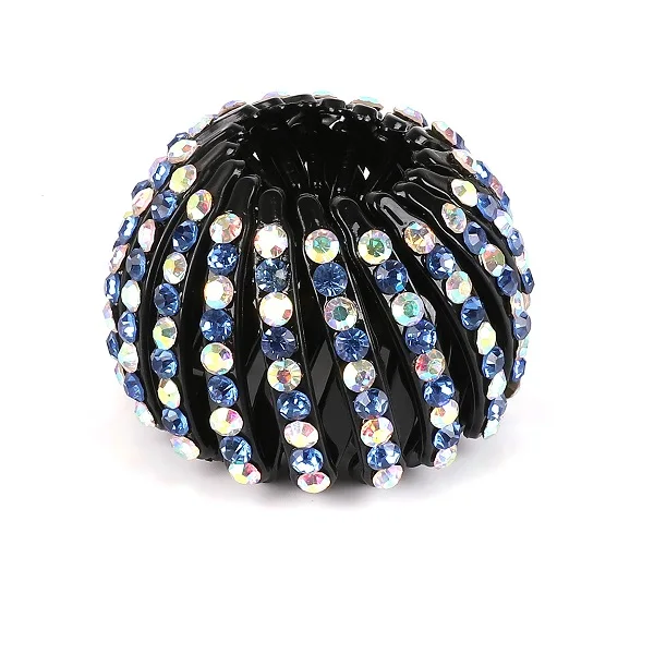 cute hair clips 1pc Korean Crystal Hair Claw For Women Ponytail Holder Ball Head Bun Maker Expanding Hair Clips Hairpins Hair Accessories 2021 headbands for women Hair Accessories