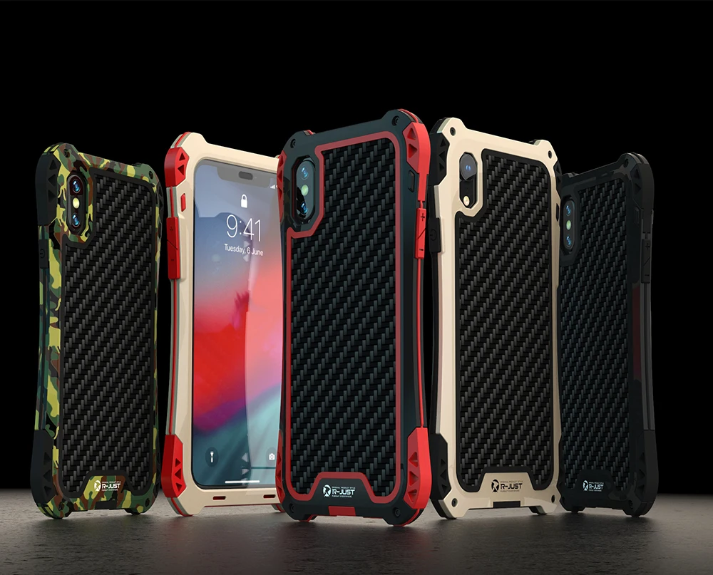 R JUST противоударный грязеотталкивающий бронированный чехол для iPhone 11 Pro Max XS XR X 8 7 6