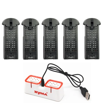 Batería Original Syma X22 / X22w drone con cargador recambios de cuadrirrotor RC accesorios 3,7 V 400mAh batería