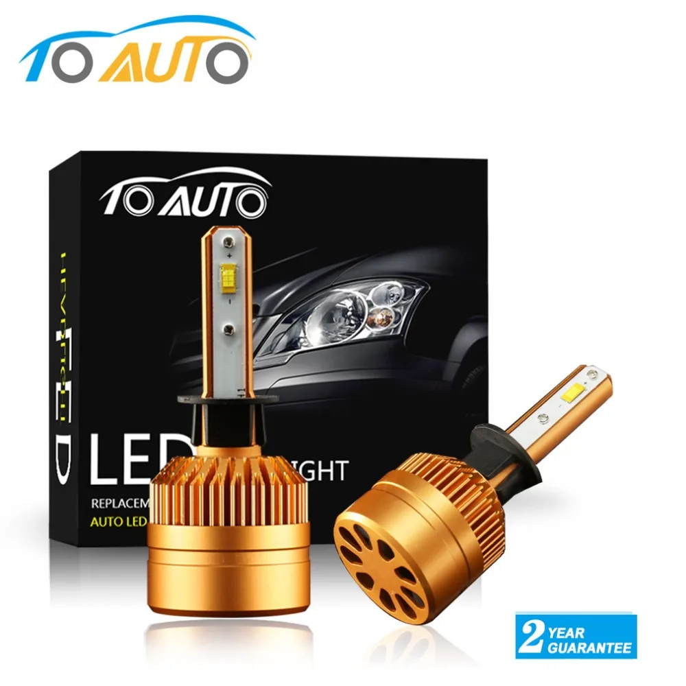 2PCS Super Bright H1 LED Headlight Bulbs 6000K 8000LM Car LED