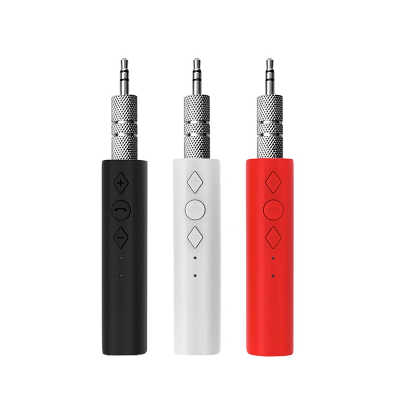 

3.5mm Wireless Bluetooth Audio Adaptador Mini 3.5mm Earphone Music Receiving Adapter Built-in Mic w/ Micro USB Charge Cable
