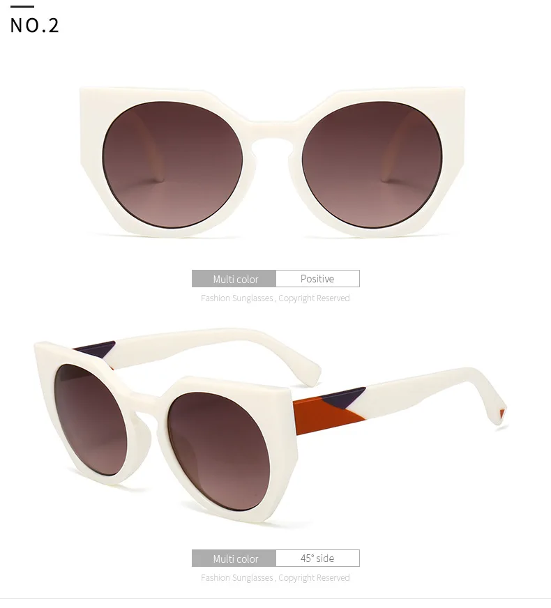 Модные роскошные женские солнцезащитные очки с кошачьими глазами, большая оправа с градиентом UV400, сексуальные женские солнцезащитные очки, стильные женские солнцезащитные очки
