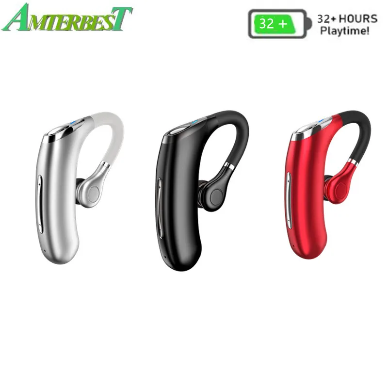 

AMTERBEST M50 Handsfree Wireless Bluetooth Earphones Noise Headphone Business Headset with Mic for Driver Sport Smartphones