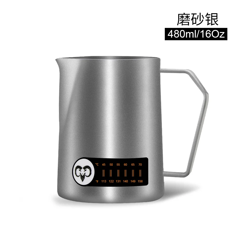  Fantastic Kitchen Stainless Steel Milk frothing jug Espresso Coffee Pitcher Barista Craft Coffee La - 32990744676
