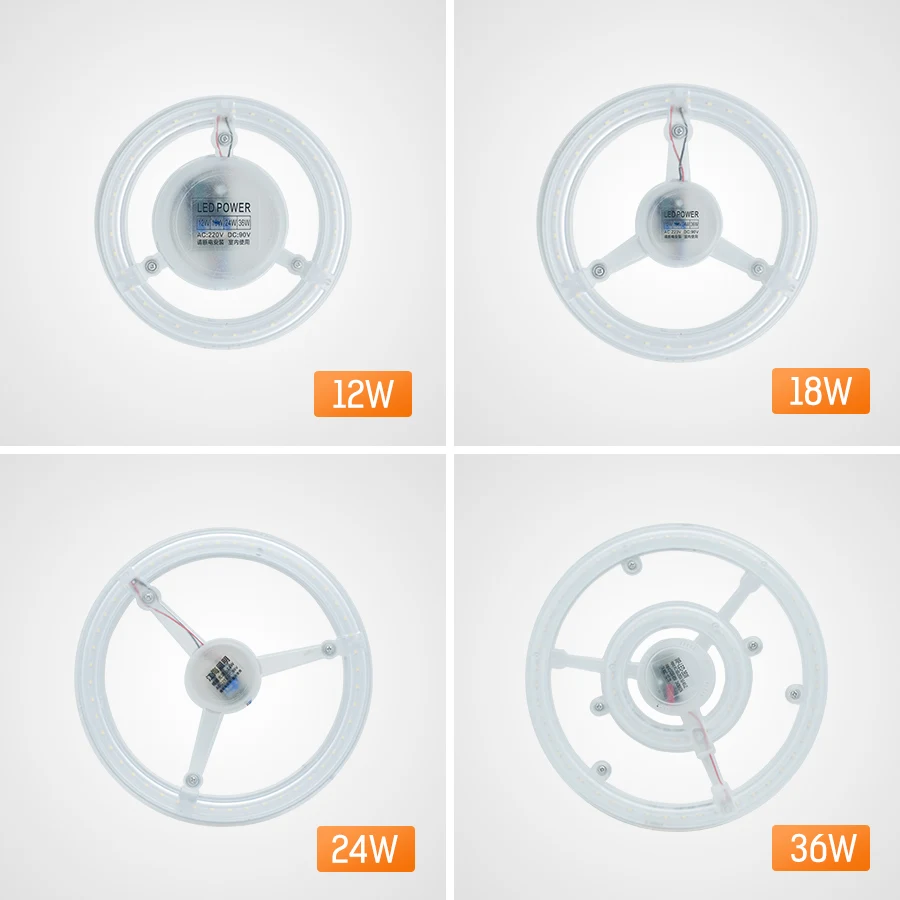

LED Module lamp board Modified Light Source 12W 18W 24W 36W Integrated Magnet Ceiling lights Source Replace AC220V Energy Saving