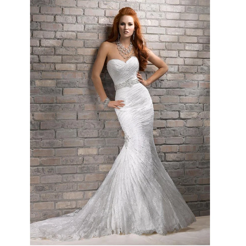 New Sweetheart Elegant Vestido De Casamento Ivory /White ...