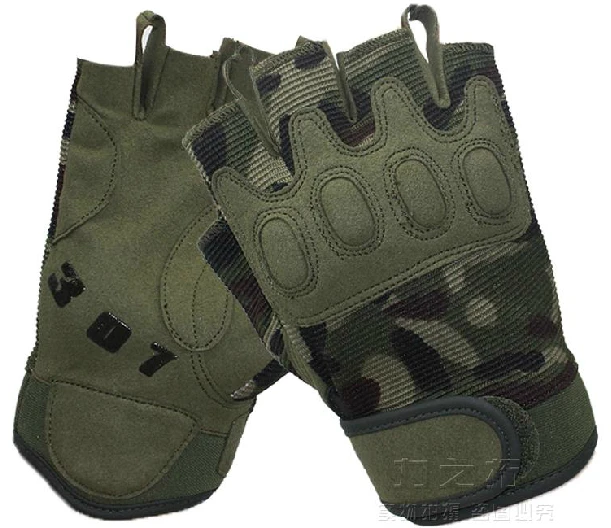 

Summer Wargame Camping Military Paratrooper Army Fighting Wrestle Half Finger Outdoor Sports Gloves Mittens Mitts