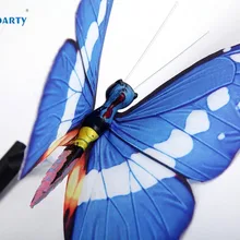 Бабочка солнечной энергии 2 шт./лот моделирование Сада Пейзаж лампочки с меняющимся цветом огни для сада Газон Путь