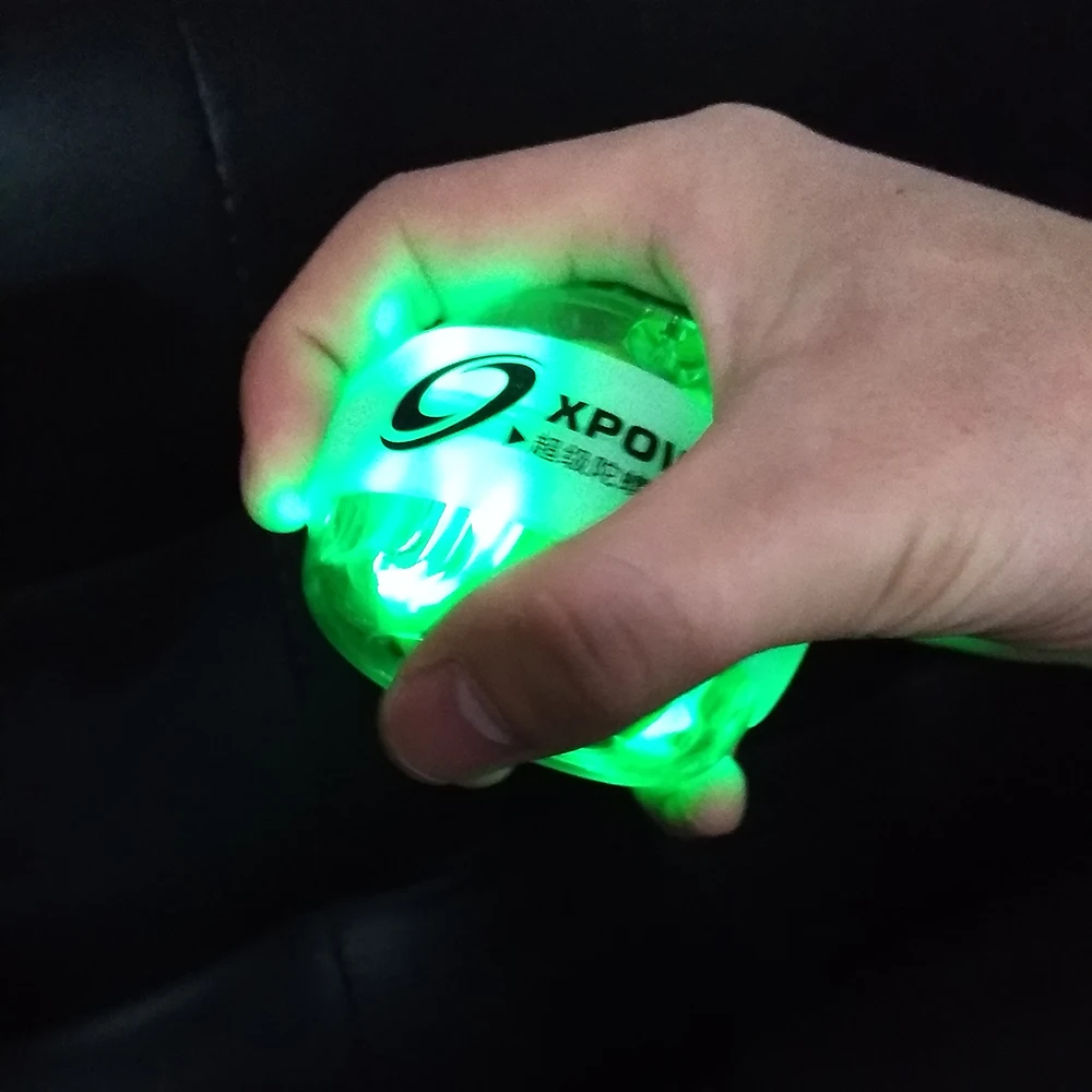 12000 RPM 30LBS LED Power Wrist Strengthener Ball Gyroscope Power PVC Forearm Speed Counter Hand Spinner Force Ball 6 Color E
