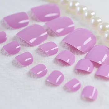 

Violet Purple Show Your Toes Colorful Carnival Style Candy Black False Toes Toenails 20 Color #316t