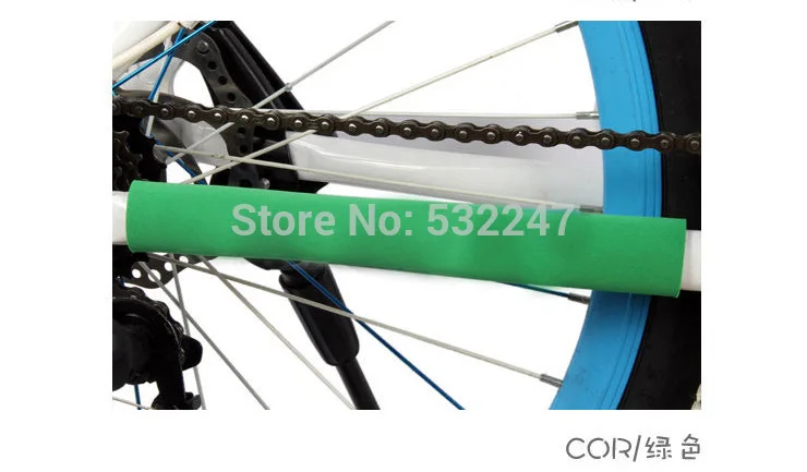 Best 1000pcs Bicycle Chain Protector Cycling Mountain Bike Frame Color Protector  Pad Paste Rear Fork Care Posted Guard Cover 1