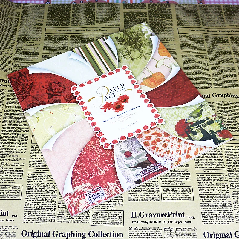 

DIY floral vine beautiful scrapbooking paper pad craft set die cut decoration red passion design 12 inch