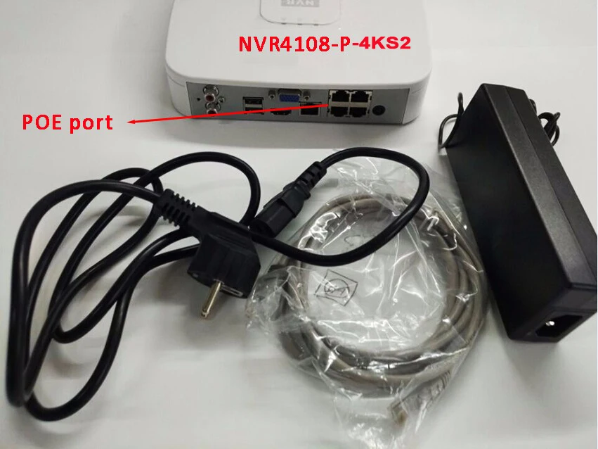 Dahua NVR сетевой видеорегистратор 4K 4 PoE порт NVR4104-P-4KS2 4Ch NVR4108-P-4KS2 8CH Smart Mini 1U до 8MP DVR IP камера