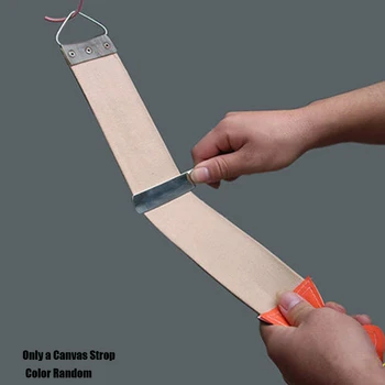 

Random Color !1pc Professional Leather Sharpening Canvas Strop Barber Open Straight Useful Razor Sharpening Shave Tools