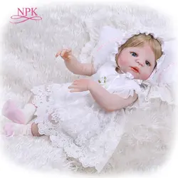 NPK Reborn Baby Doll всего тела силикона виниловые очаровательны реалистичные одежда для малышей Bonecas девушка реалистичные новорожденных