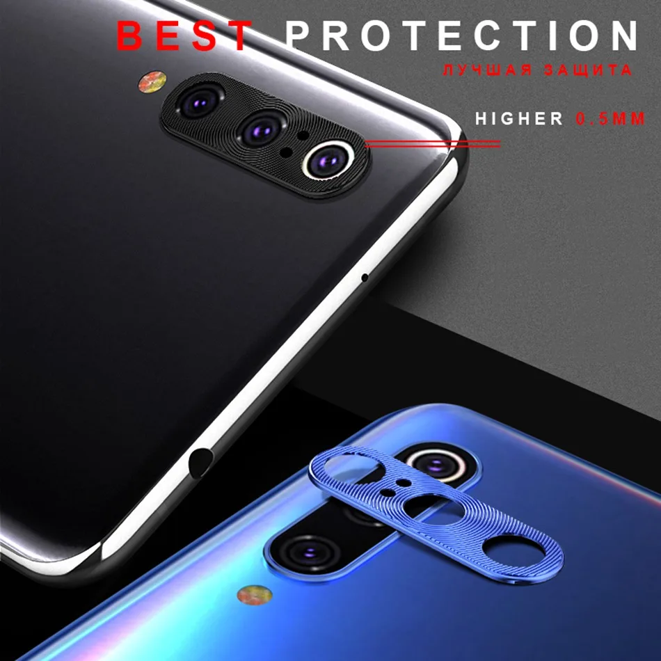 Металлический протектор объектива камеры для Xiaomi Mi 9 9T 8 SE 6X A2 алюминиевый