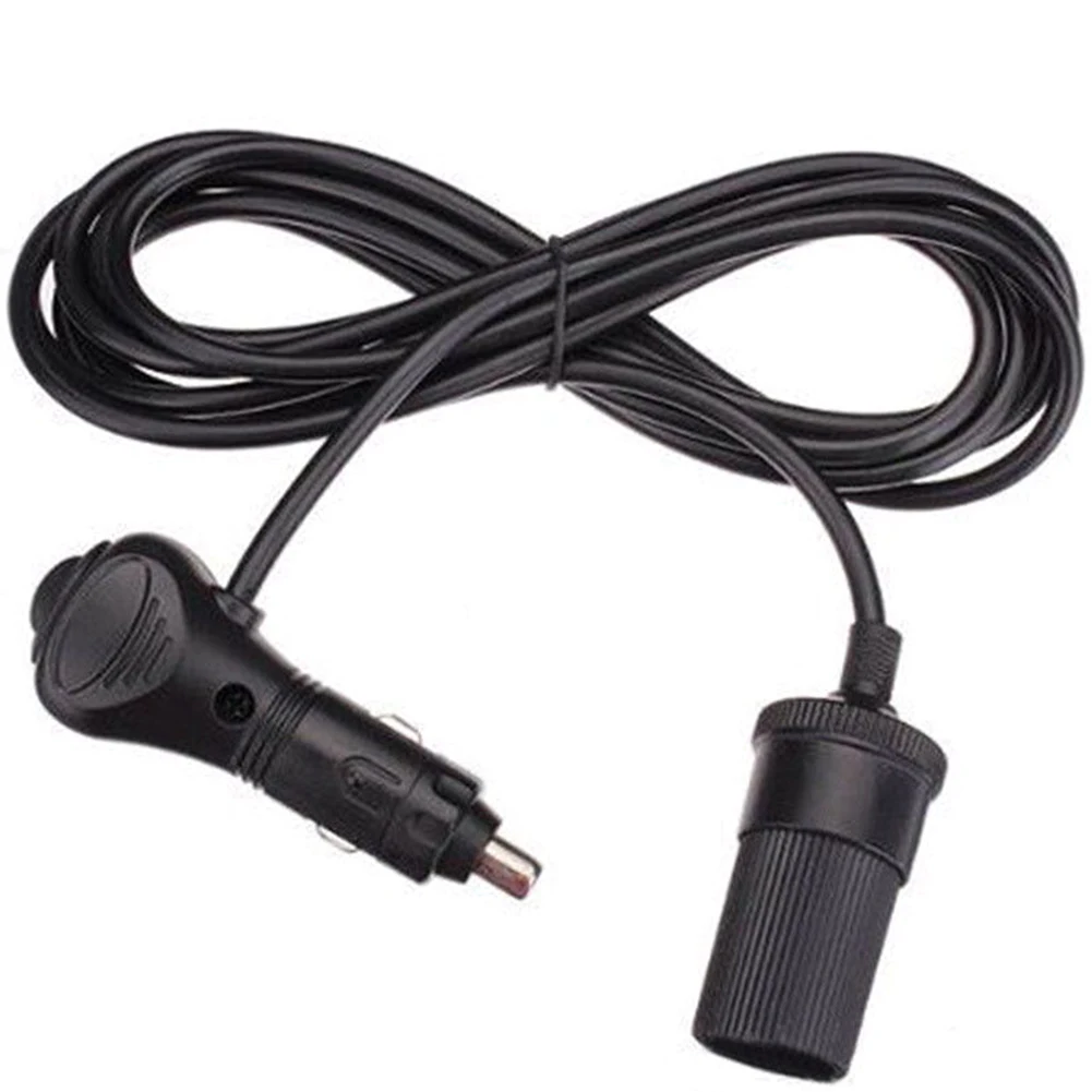 

12V Adapter Wire Car Cigarette Lighter Accessory Socket Connector Plug Extension Cable Lead Black