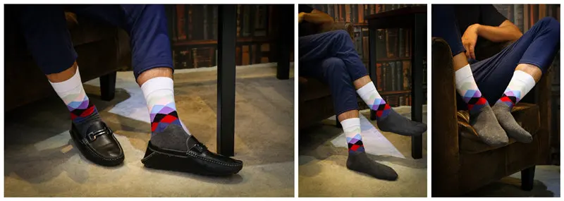Мужские носки забавные модные хлопковые носки мужские Оригинальные повседневные носки с граффити простая упаковка 1 пара цветных Хлопковых Носков