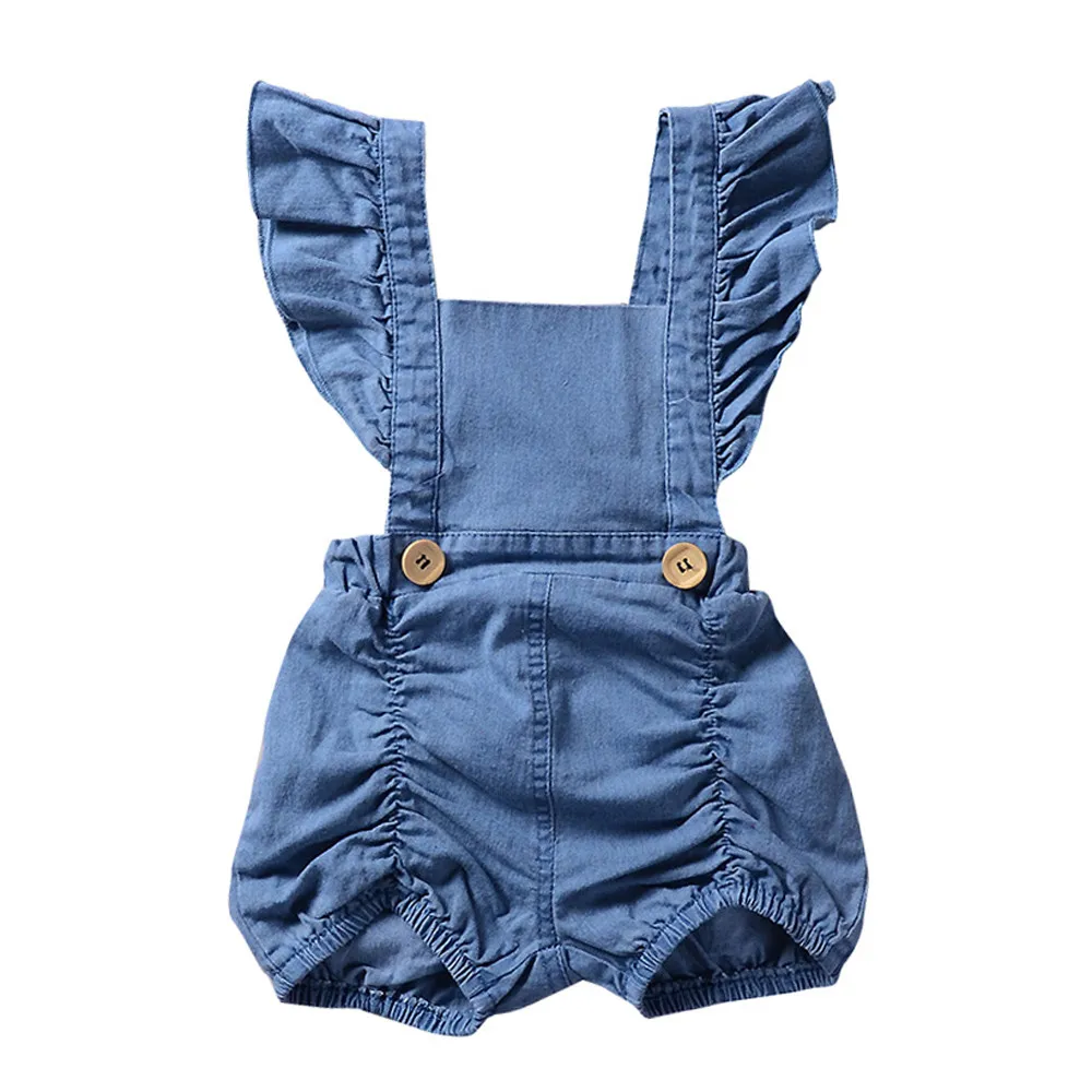

TELOTUNY blue girls overalls newborn baby girl clothes C0419