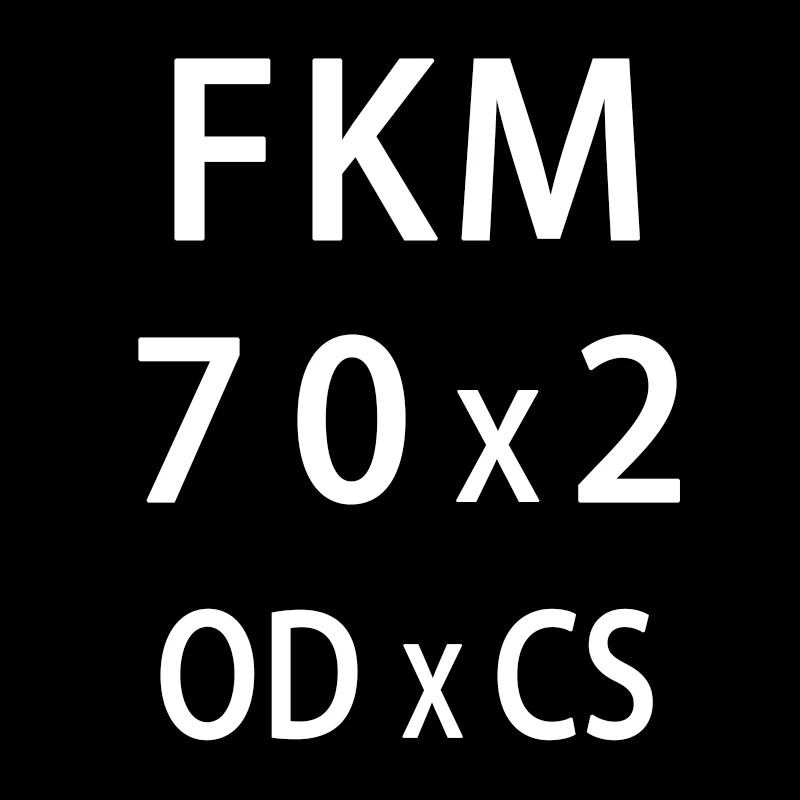 1 шт. фторкаучук Кольцо черное FKM уплотнение OD70/72/75/80/85/90/95/100*2 мм толщина уплотнительное кольцо уплотнительные прокладки кольцо украшенное нефтью уплотнительная шайба - Цвет: OD70mm