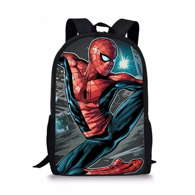 Школьная сумка в стиле аниме, комплект из 3 предметов, детские рюкзаки с человеком-пауком, Mochila Escolar Infantil, Детские карандаши на плечо, сумки для книг, подарки для мальчиков и девочек - Цвет: LMZY0565C