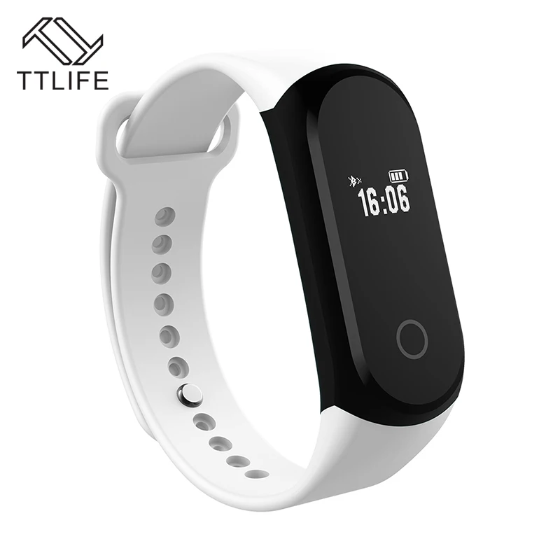 

TTLIFE Bluetooth Smart Bracelet Heart Rate Tracker Wristband Fitness Tracker Remote Camera OLED Smart Watch Android IOS A16